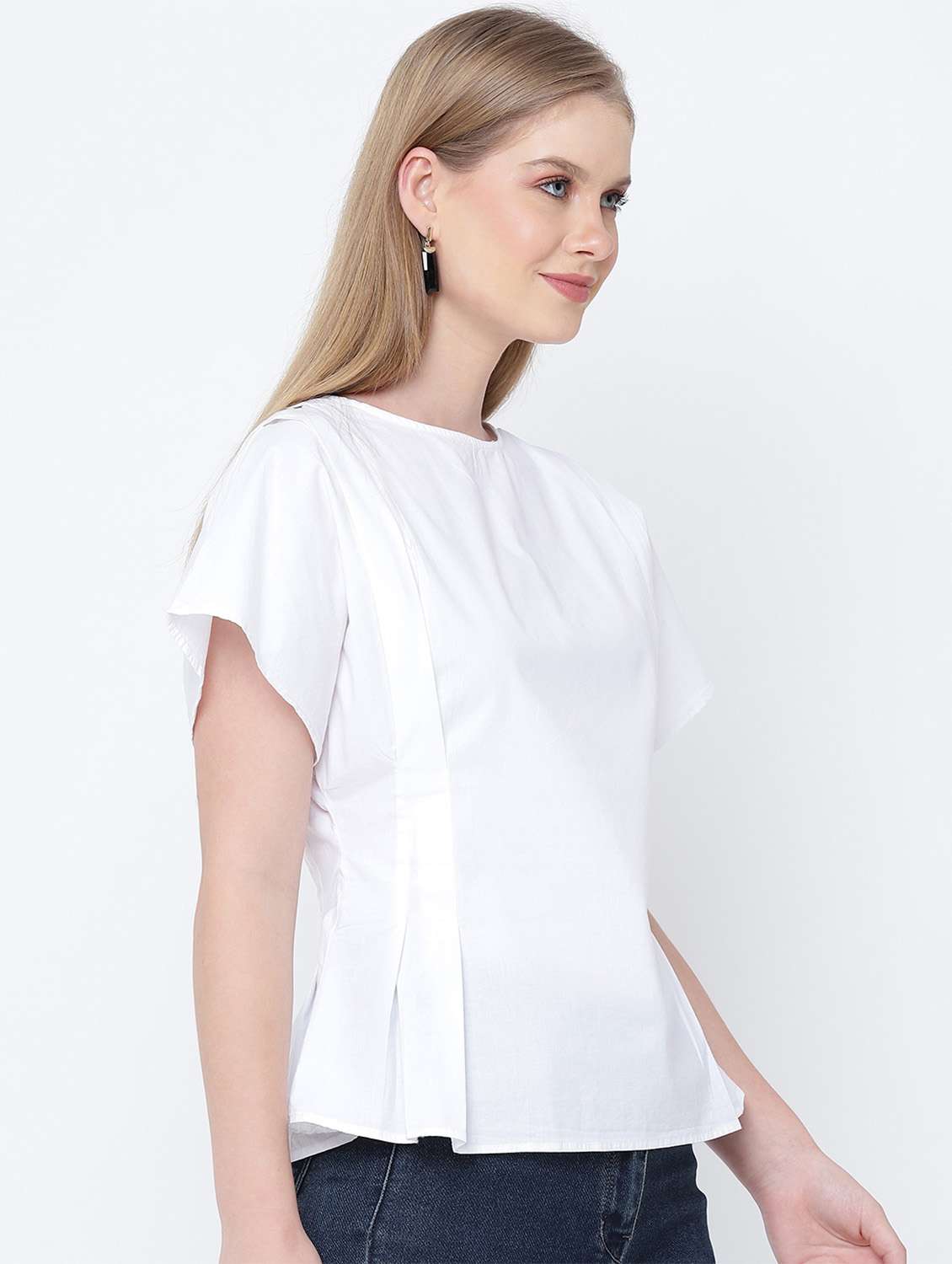 round neck solid top  - 17923633 -  Standard Image - 1