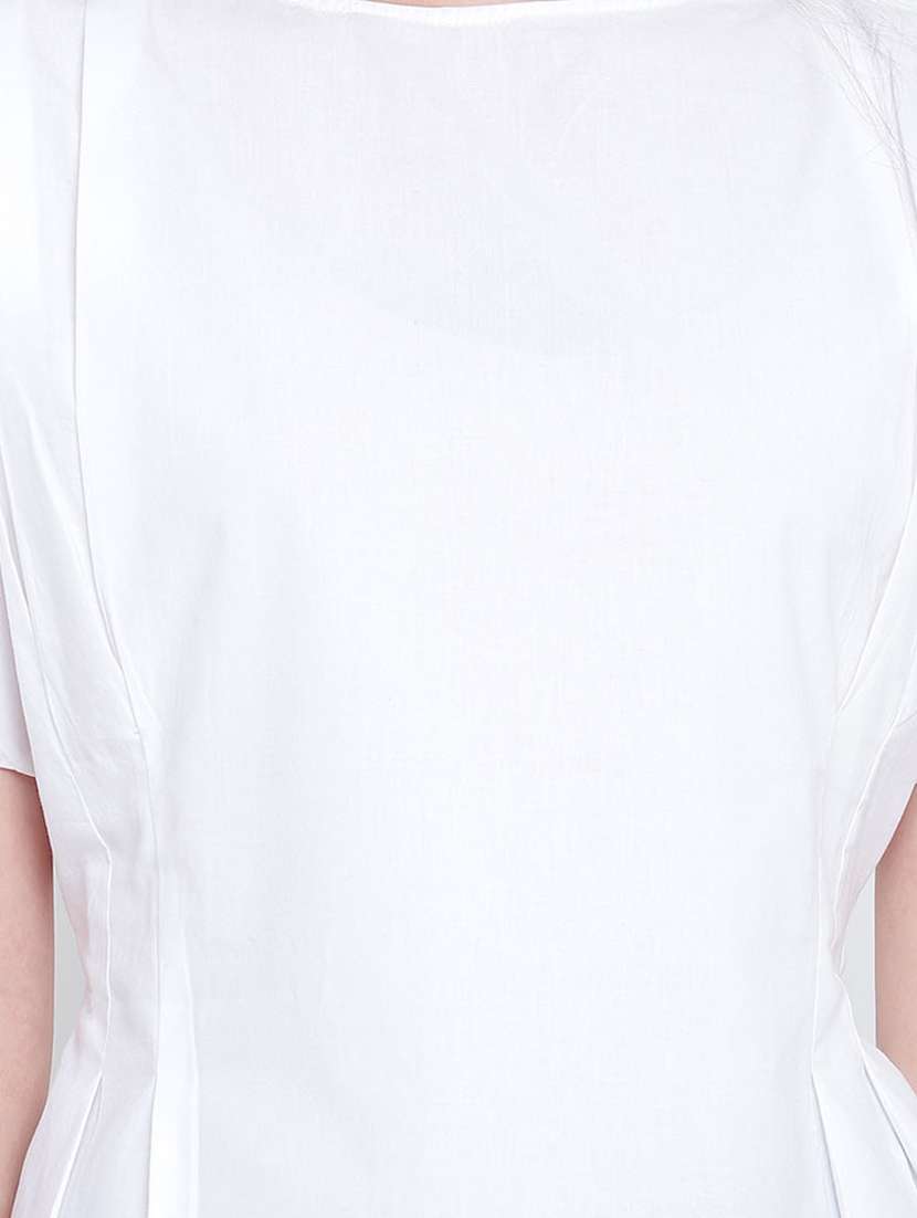 round neck solid top  - 17923633 -  Standard Image - 4