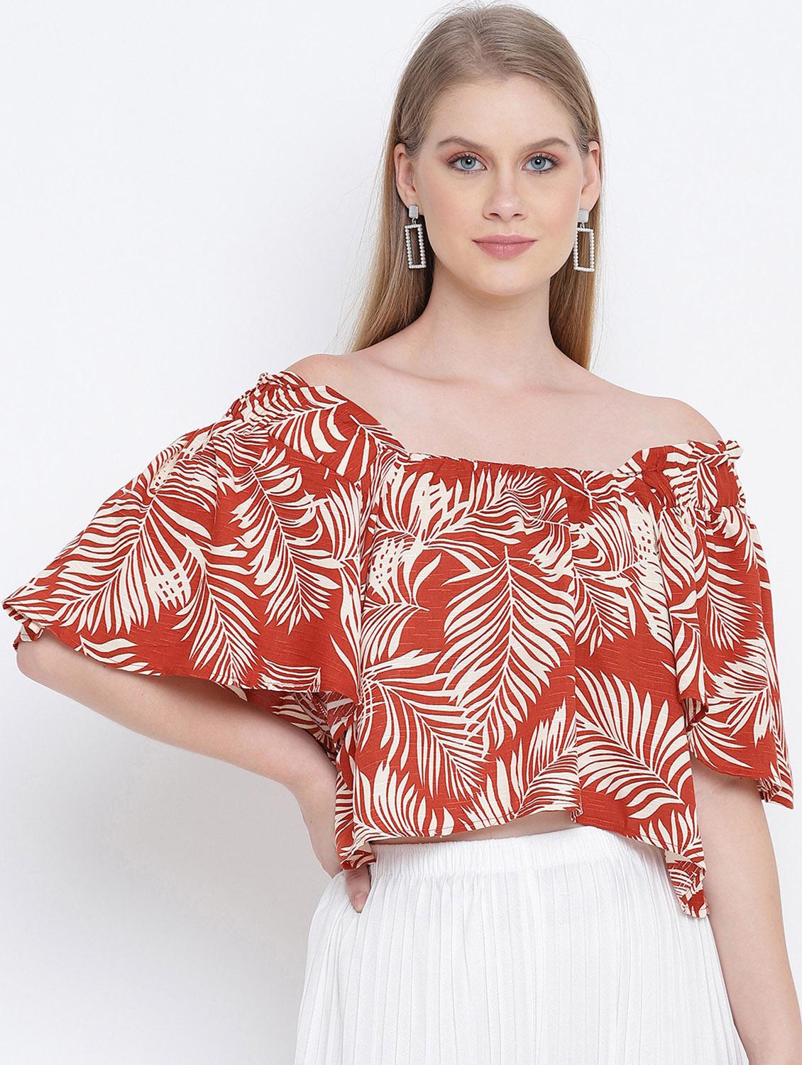 women's crop off shoulder top - 17923635 -  Zoom Image - 0