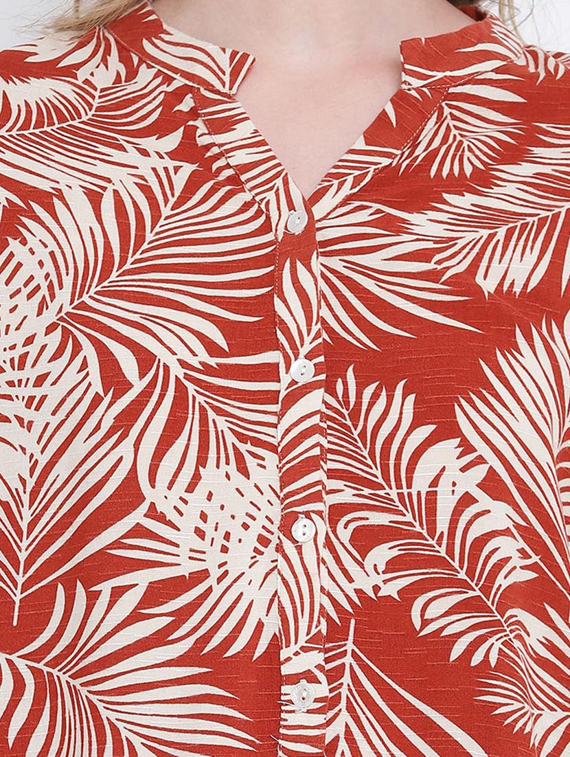 mandarin neck tropical tunic - 17923648 - Standard Image - 4