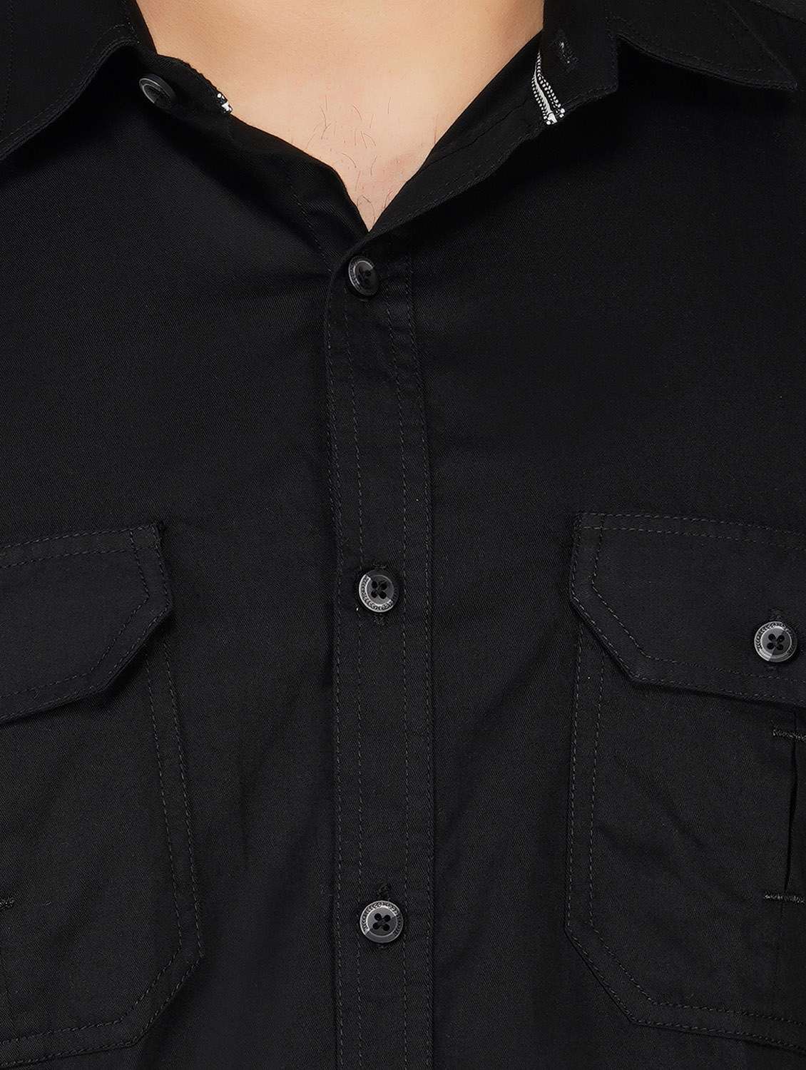 mens solid casual shirt - 17923794 -  Standard Image - 4