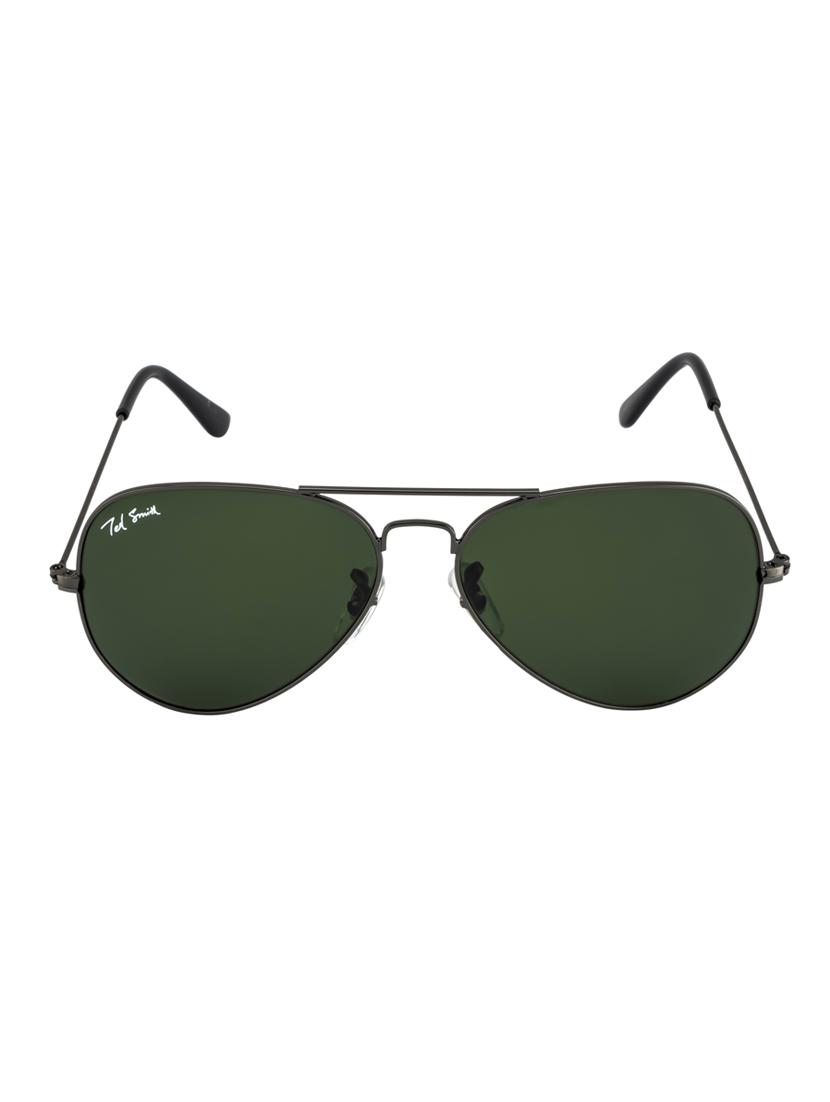 aviamst by ted smith in gunmetal frame with aviator green lens sunglass - 17925458 -  Zoom Image - 0