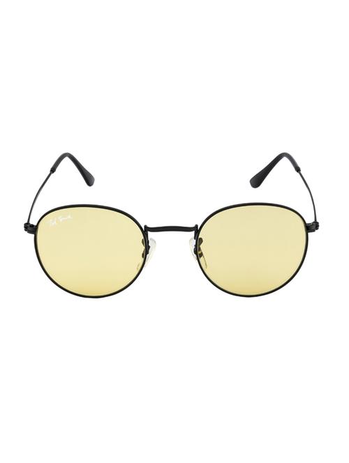 moon by ted smith in black frame with round candy yellow lens sunglass - 17925464 -  Standard Image - 0
