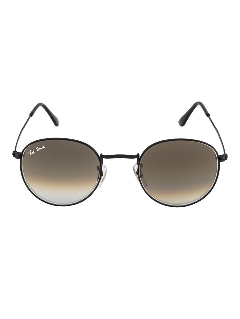moon by ted smith in black frame with round brown graded lens sunglass - 17925465 -  Zoom Image - 0