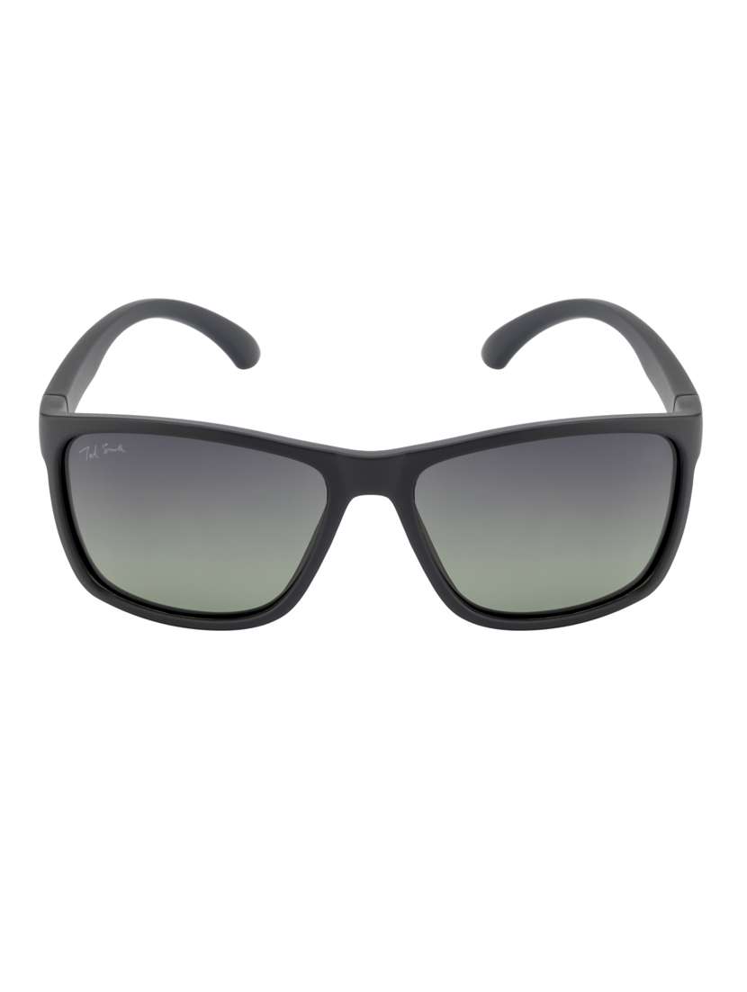 ted smith unisex wayfarer green graded sunglass