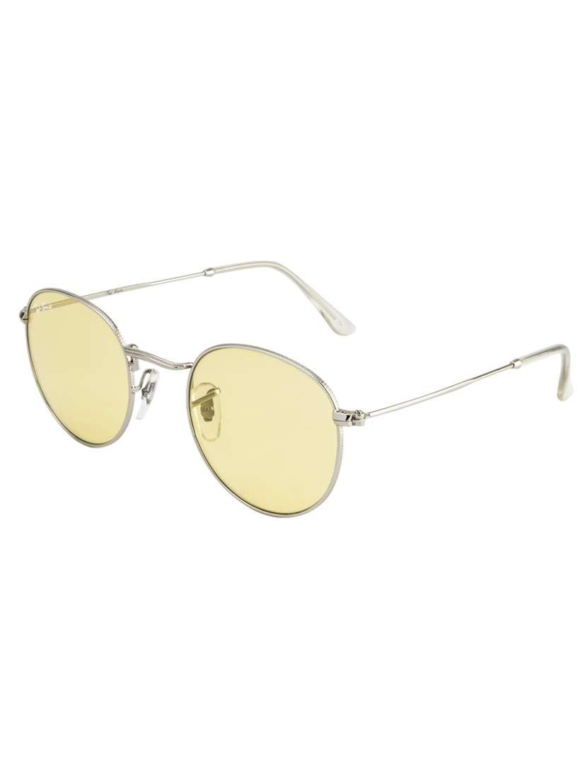 moon by ted smith in silver frame with round candy yellow lens sunglass - 17925515 -  Standard Image - 1