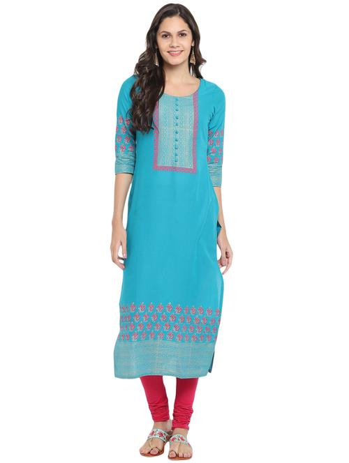 women's straight kurta - 17926049 -  Standard Image - 0