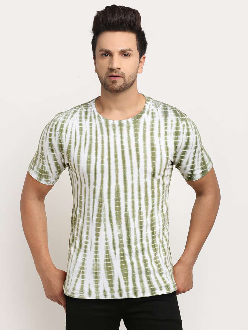 men tie & dye short sleeeves t-shirts