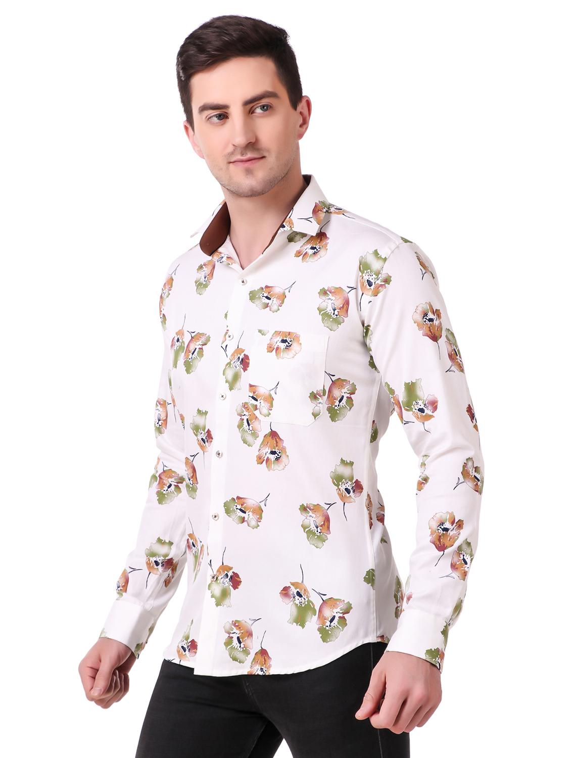 mens florals casual shirt - 17927737 - Standard Image - 1