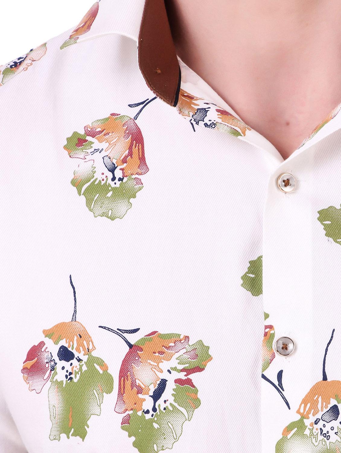 mens florals casual shirt - 17927737 - Standard Image - 4