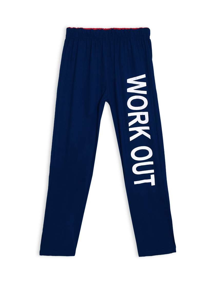 blue printed track wear