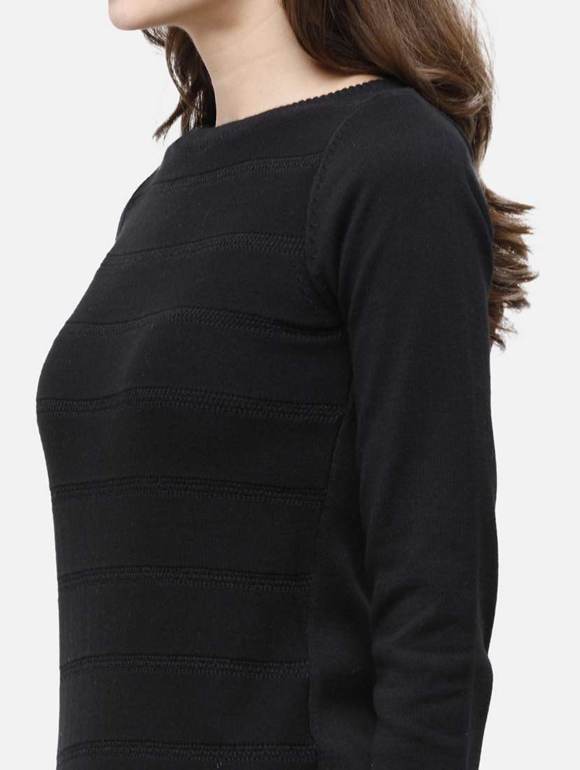 round neck solid pullover - 17929351 - Standard Image - 4