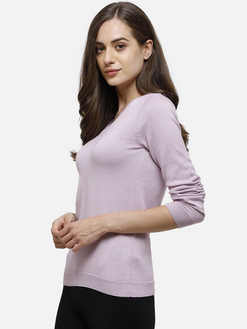 v-neck solid pullover - 17929408 -  Standard Image - 1