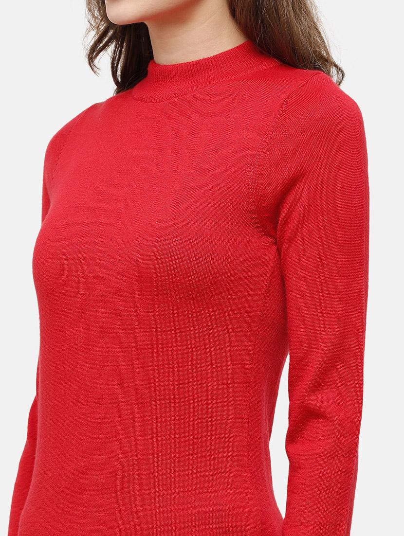 red solid pullover - 17929427 - Standard Image - 4