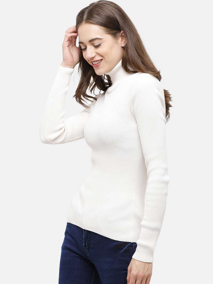 turtle neck solid pullover - 17929428 - Standard Image - 1