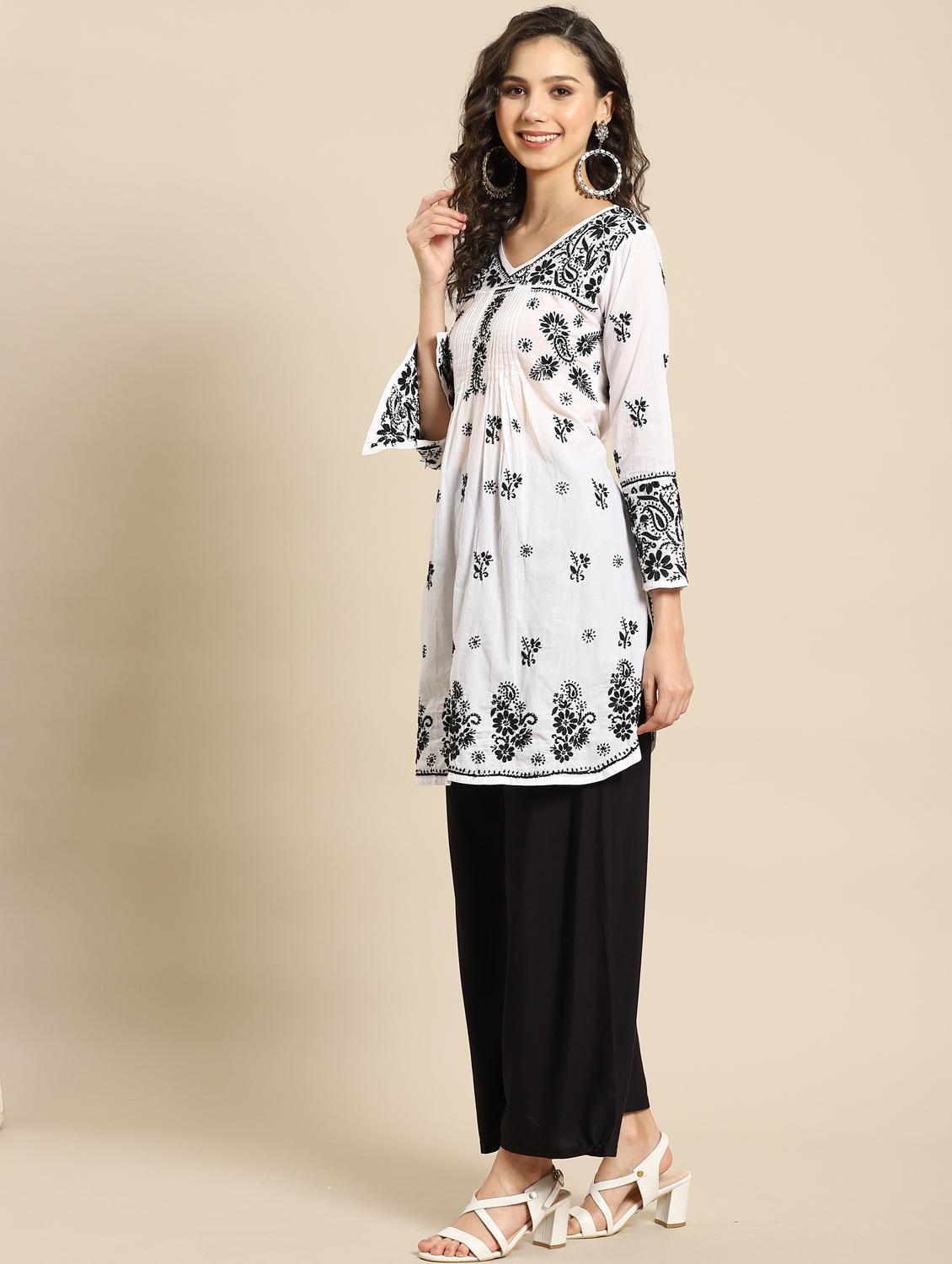 chikankari kurta palazzo set - 17932981 -  Standard Image - 1