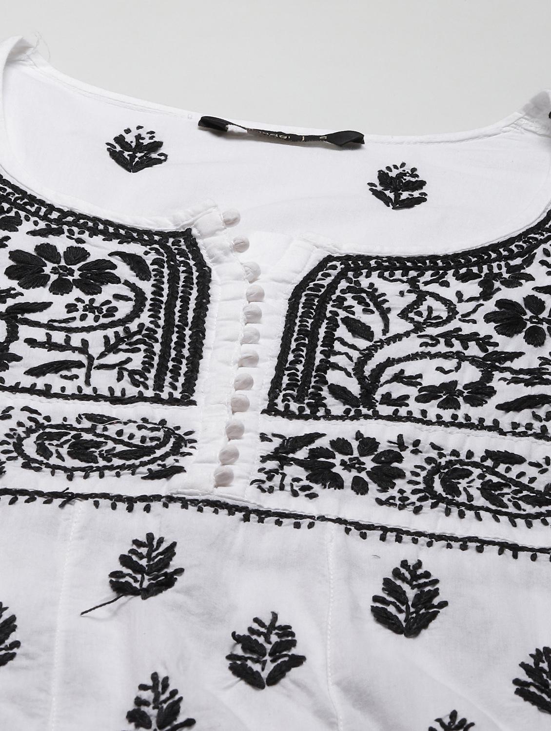 chikankari kurta palazzo set - 17932981 - Standard Image - 4