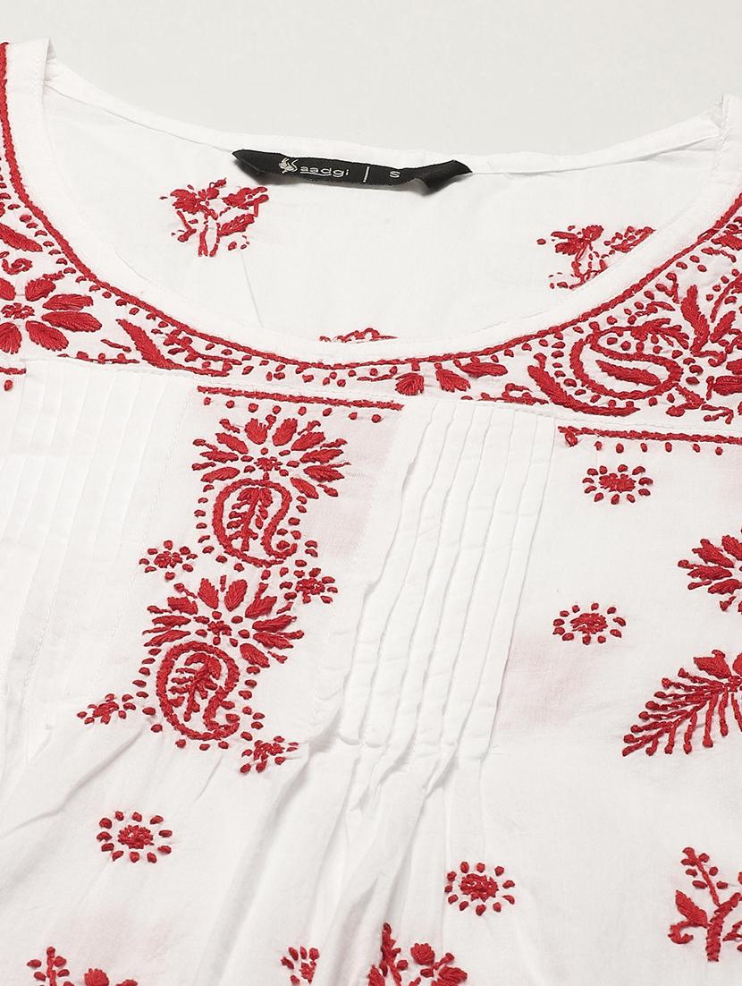 chikankari kurta palazzo set - 17932983 - Standard Image - 4