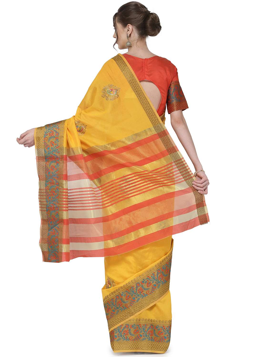 women's banarasi saree with blouse - 17933609 -  Standard Image - 1