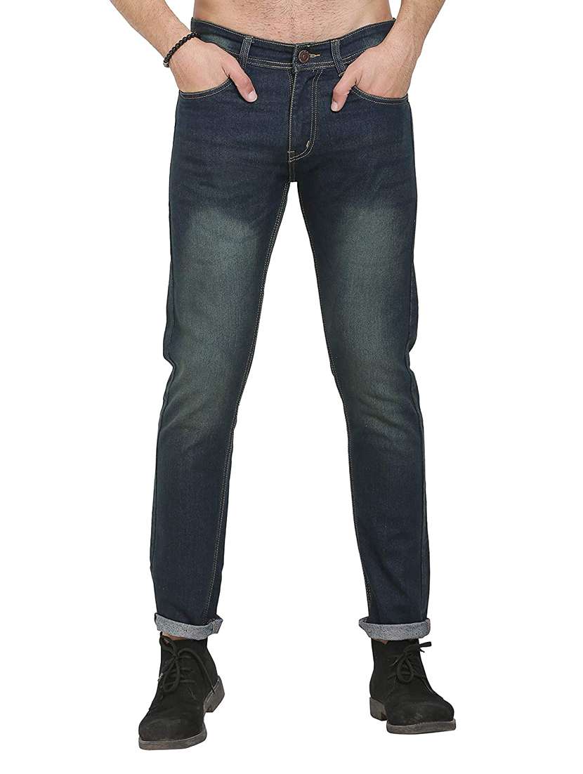 mens slim fit plain jeans - 17937522 - Zoom Image - 0