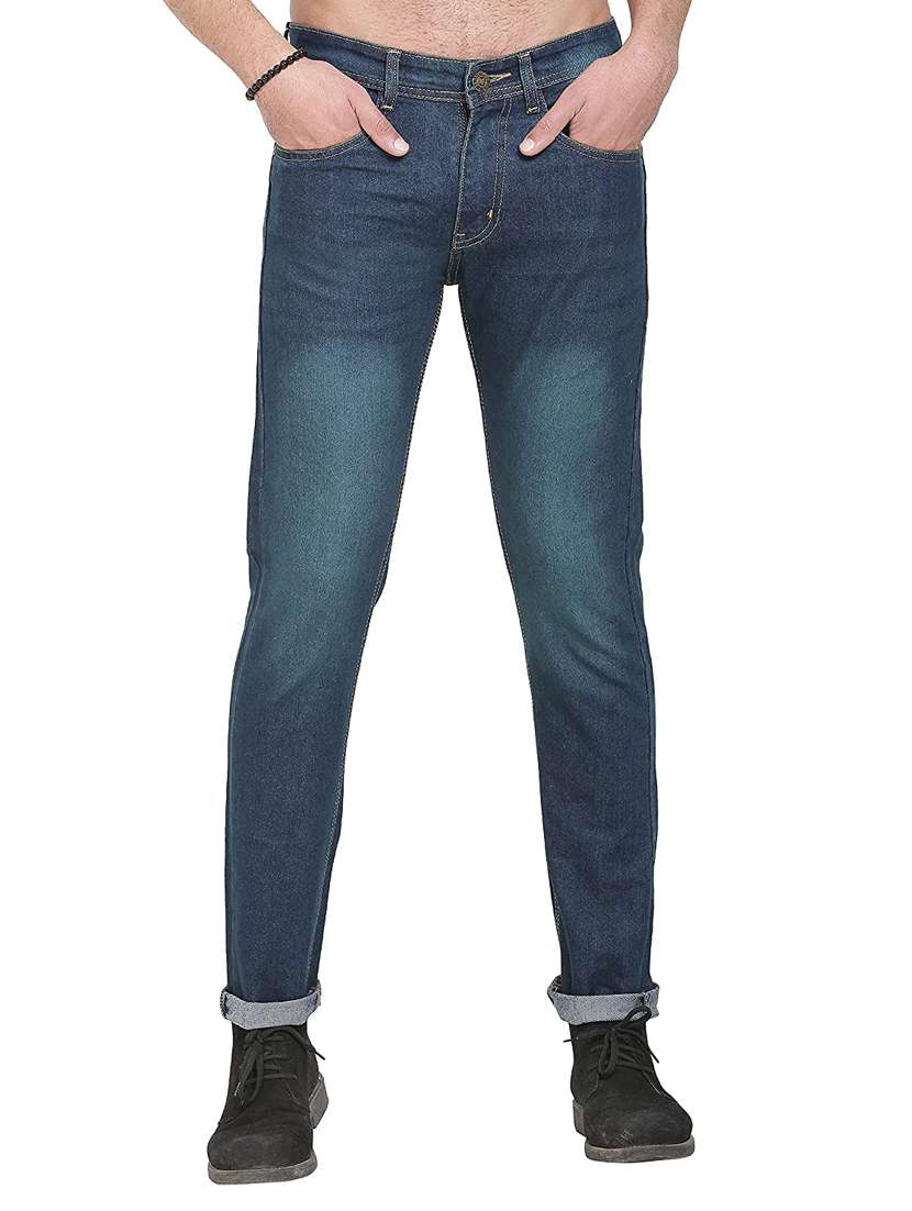 mens slim fit plain jeans