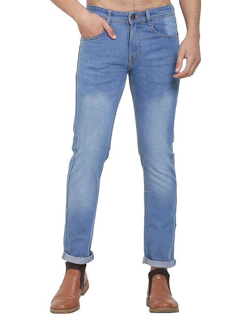 mens slim fit plain jeans