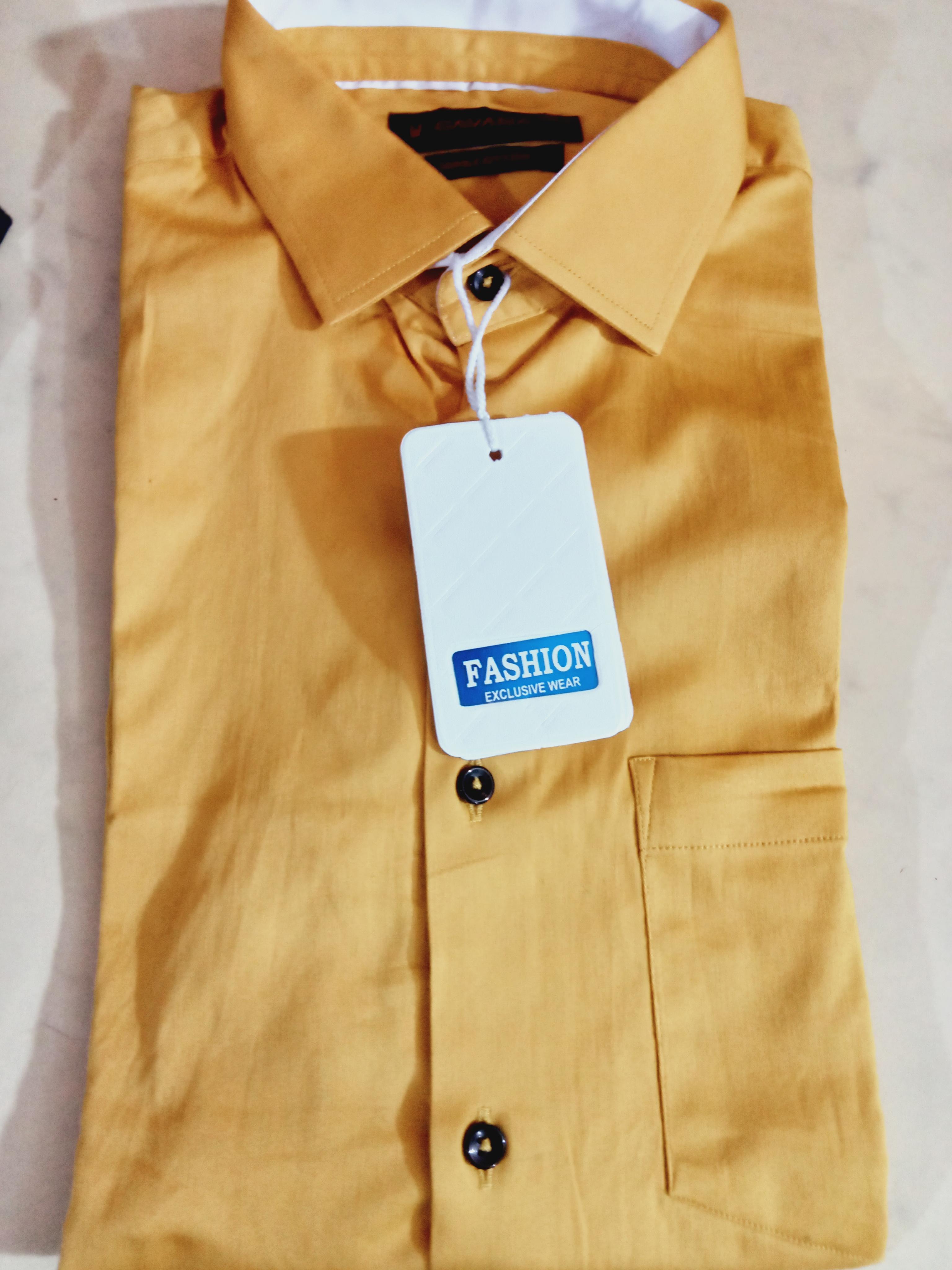yellow cotton shirt - 17939105 - Standard Image - 1