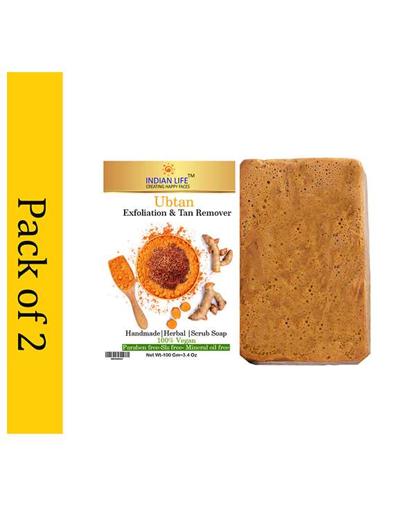 ubtan premium soap for glowing & spotless skin paraben/sulphate/ dye/ silicon free