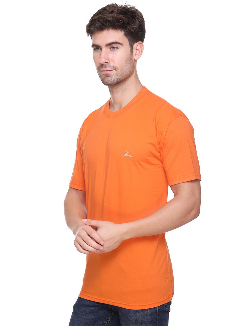 orange solid t-shirt - 17939329 - Standard Image - 1