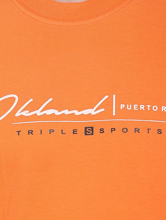 orange printed t-shirt - 17939336 - Standard Image - 4