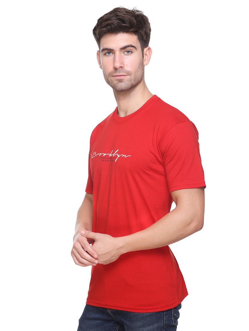 red printed t-shirt - 17939338 -  Standard Image - 1