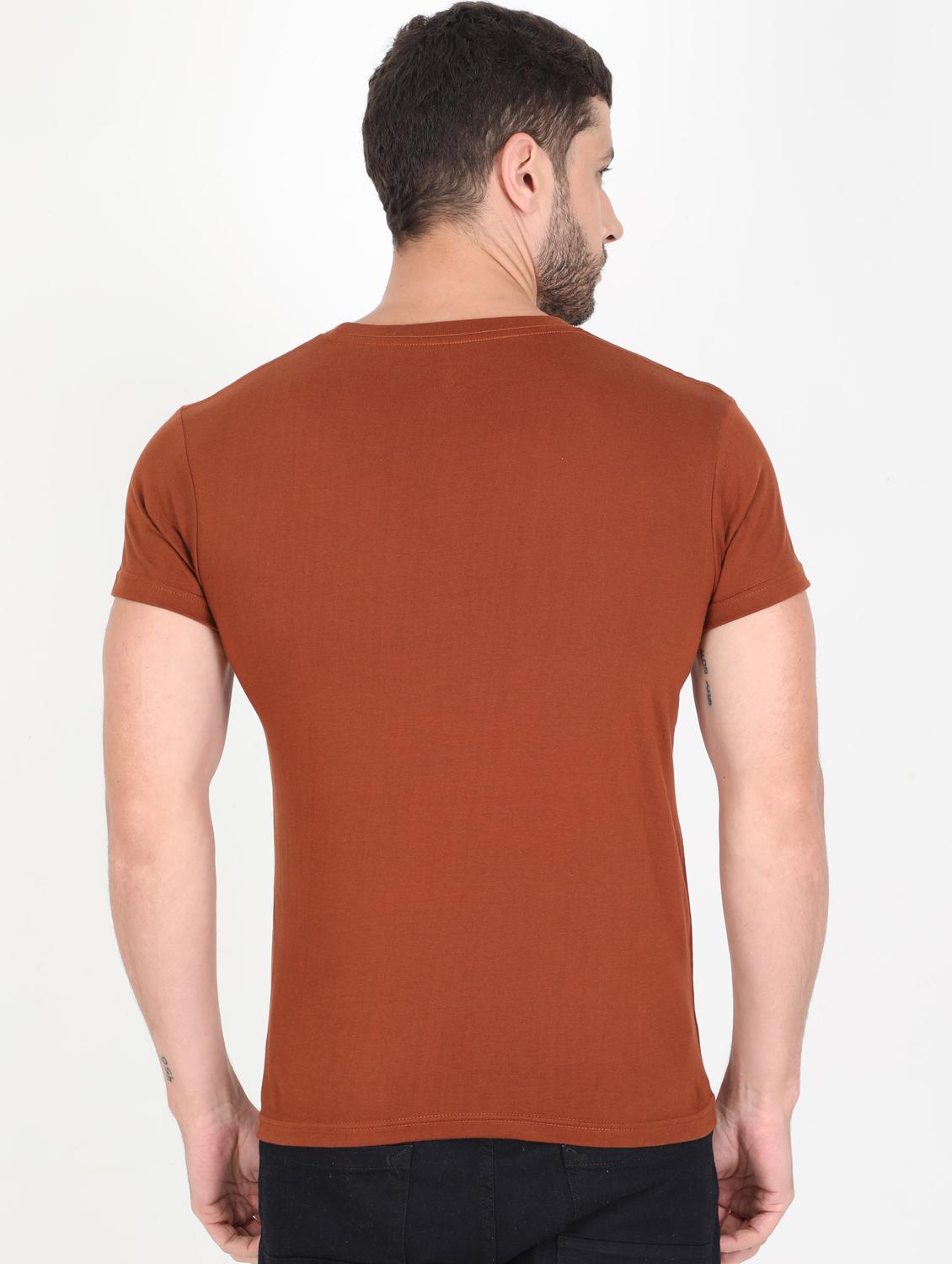 brown printed t-shirt - 17940069 - Standard Image - 1