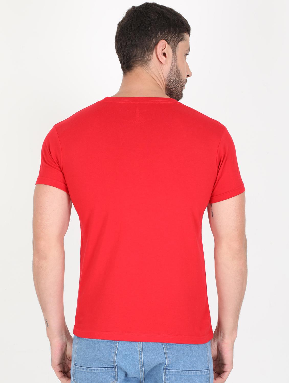 red printed t-shirt - 17940071 - Standard Image - 1