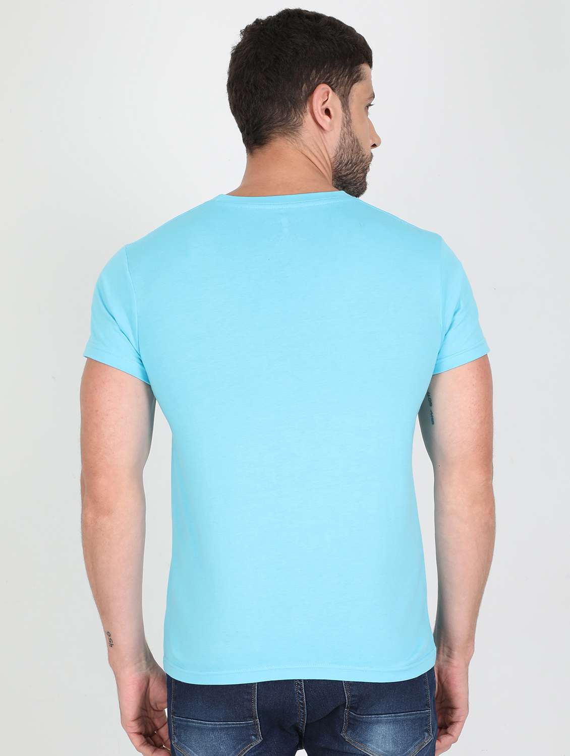 light blue printed t-shirt - 17940169 -  Standard Image - 1