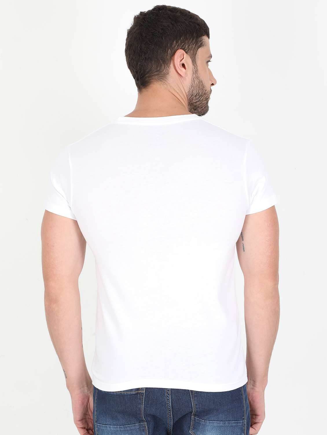 white printed t-shirt - 17940345 -  Standard Image - 1