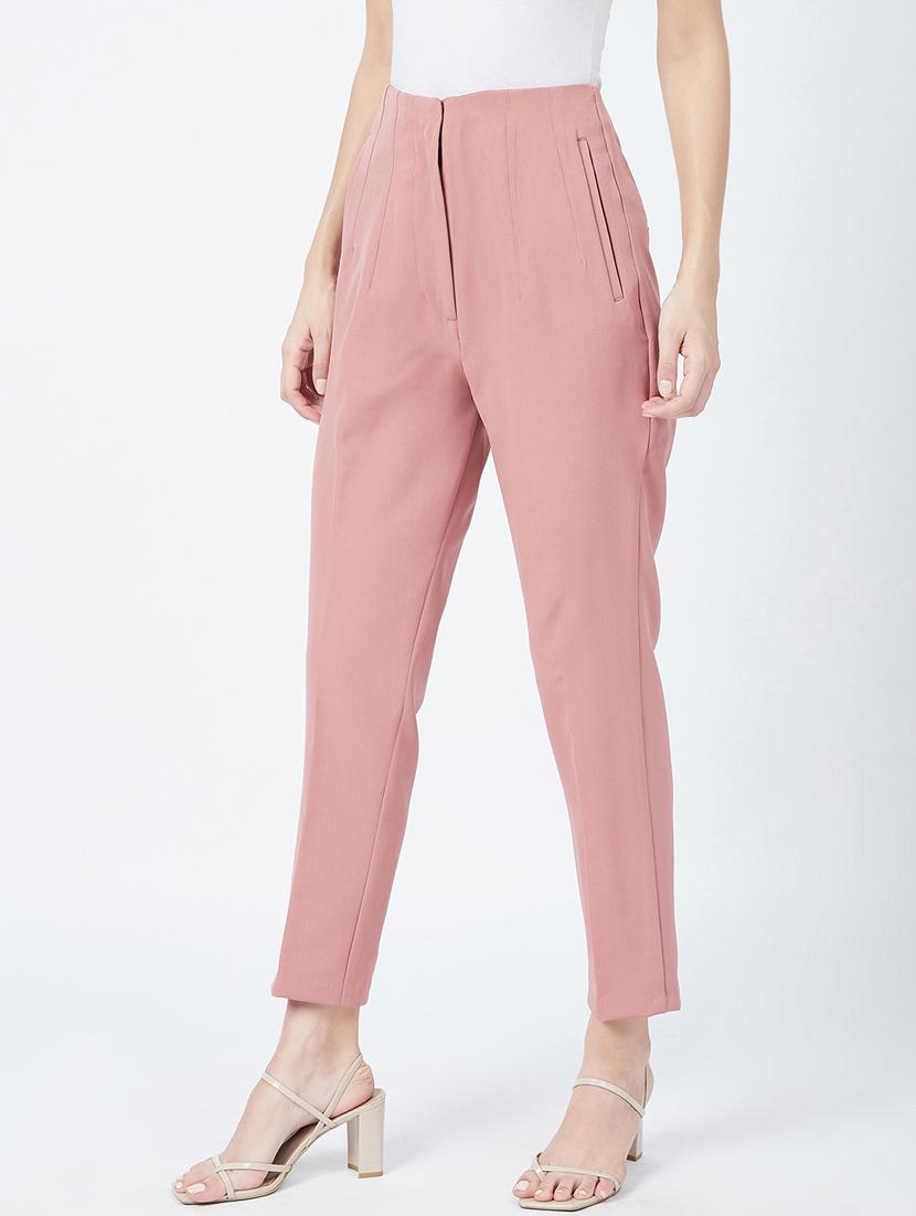 high rise flat front trouser - 17947821 -  Standard Image - 1