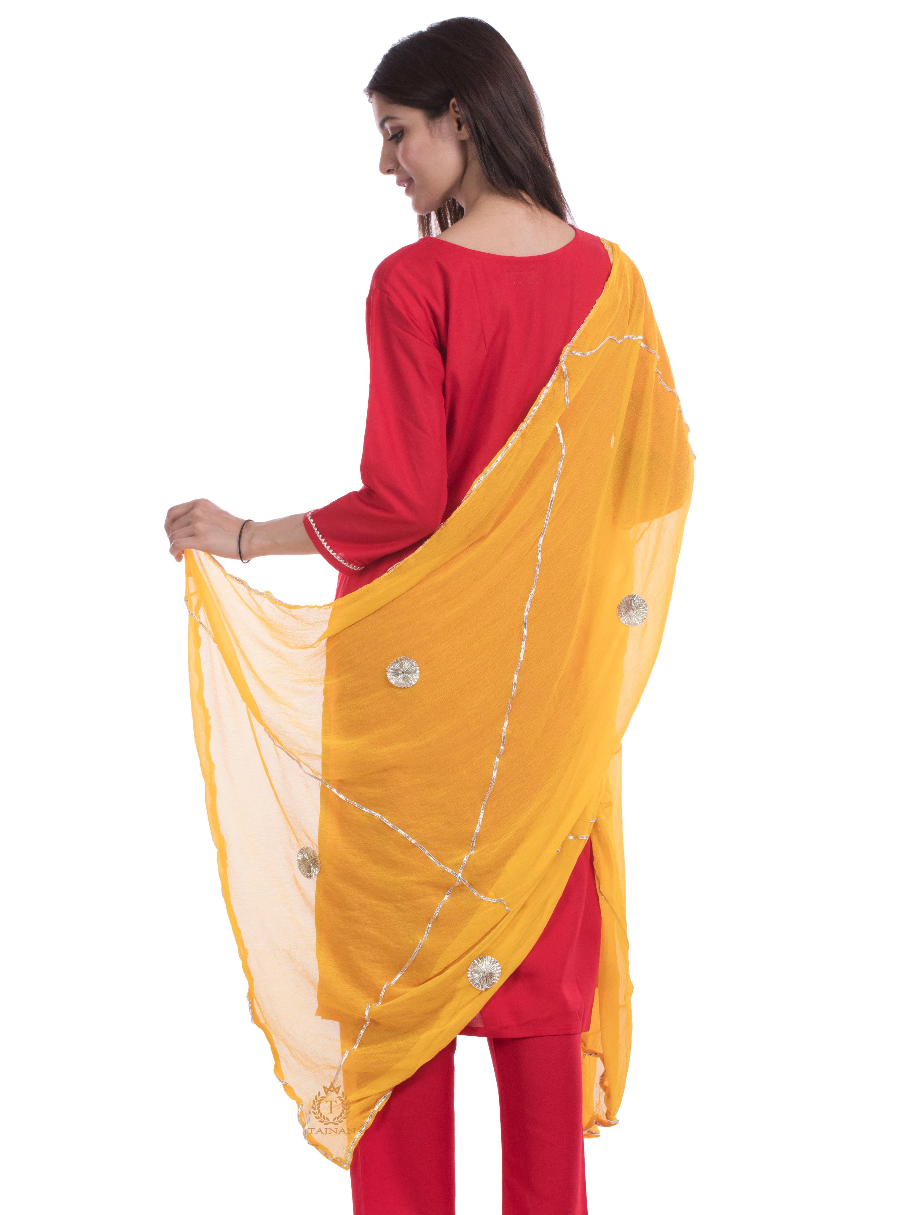 tajnan straight red rayon suit set - 17947905 - Standard Image - 4