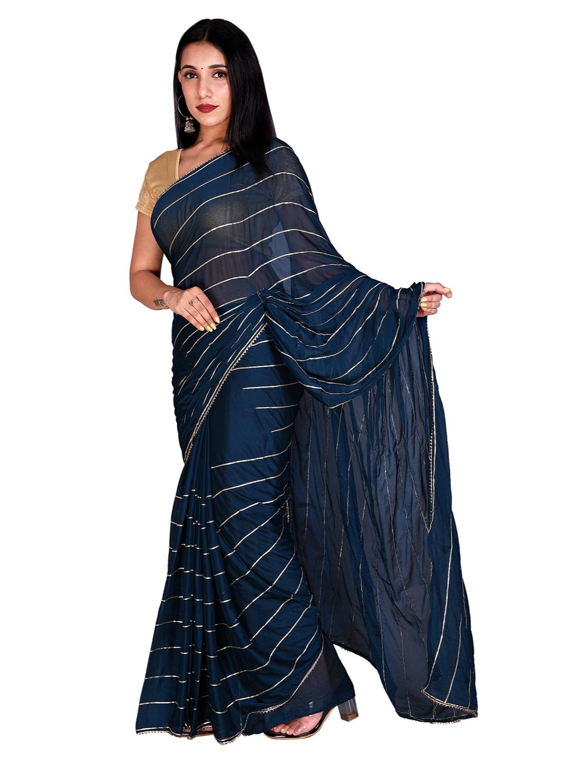 this nice saree made with chiffon - 17948012 - Standard Image - 1