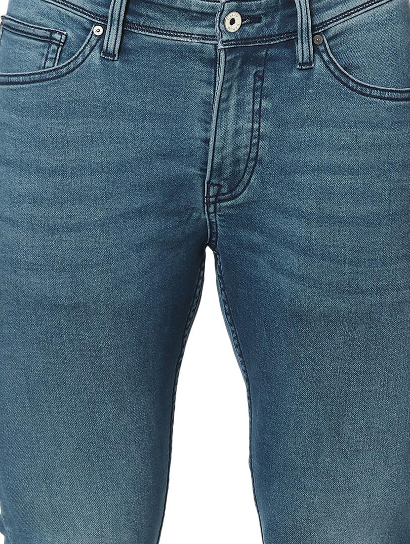 blue light washed denim jeans - 17948339 - Standard Image - 4
