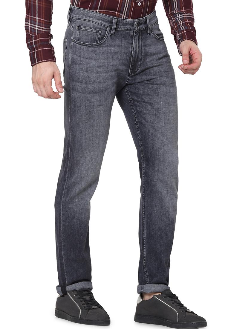 black heavy washed denim jeans - 17948350 - Standard Image - 1