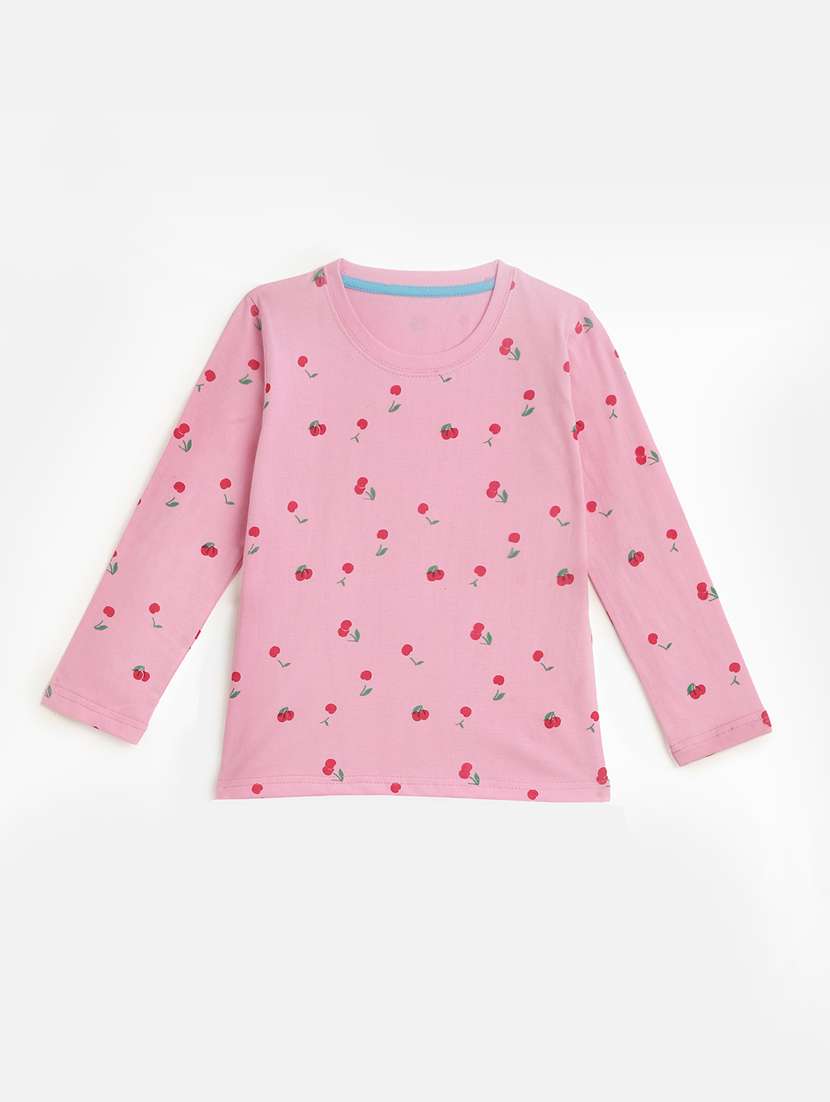 round neck printed nightwear pajama set - 17948358 -  Standard Image - 1