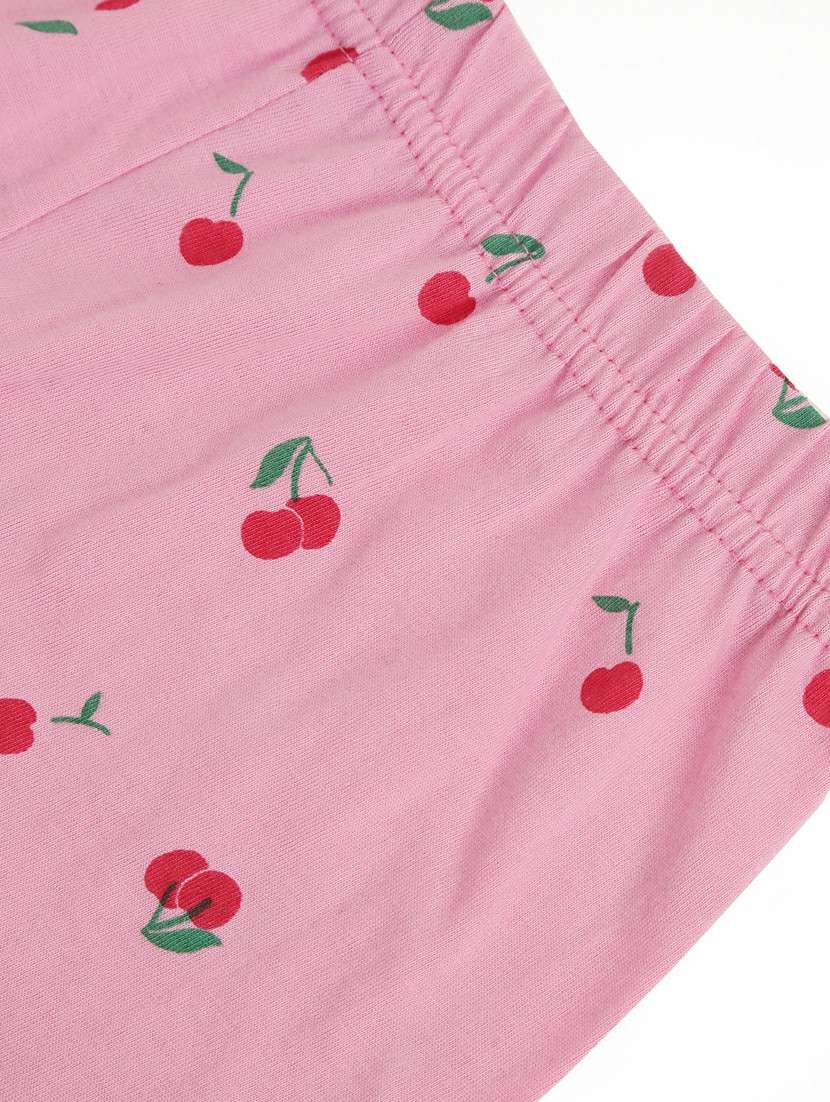 round neck printed nightwear pajama set - 17948358 -  Standard Image - 4