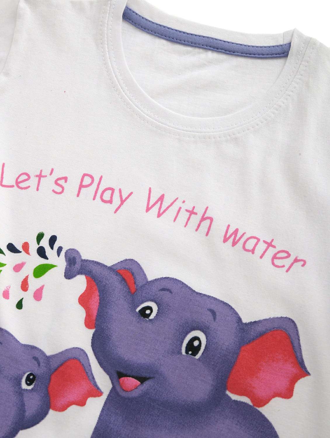 round neck printed nightwear pajama set - 17948371 -  Standard Image - 4