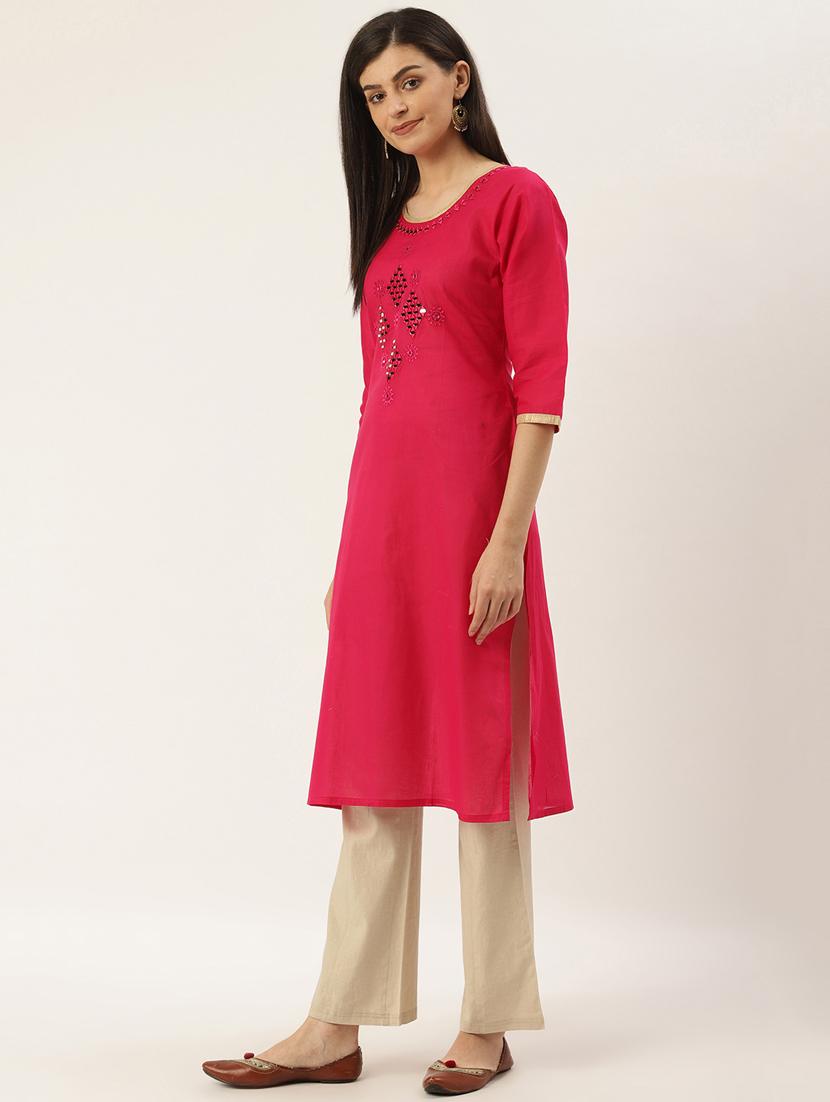 women's straight kurta - 17948947 -  Standard Image - 1