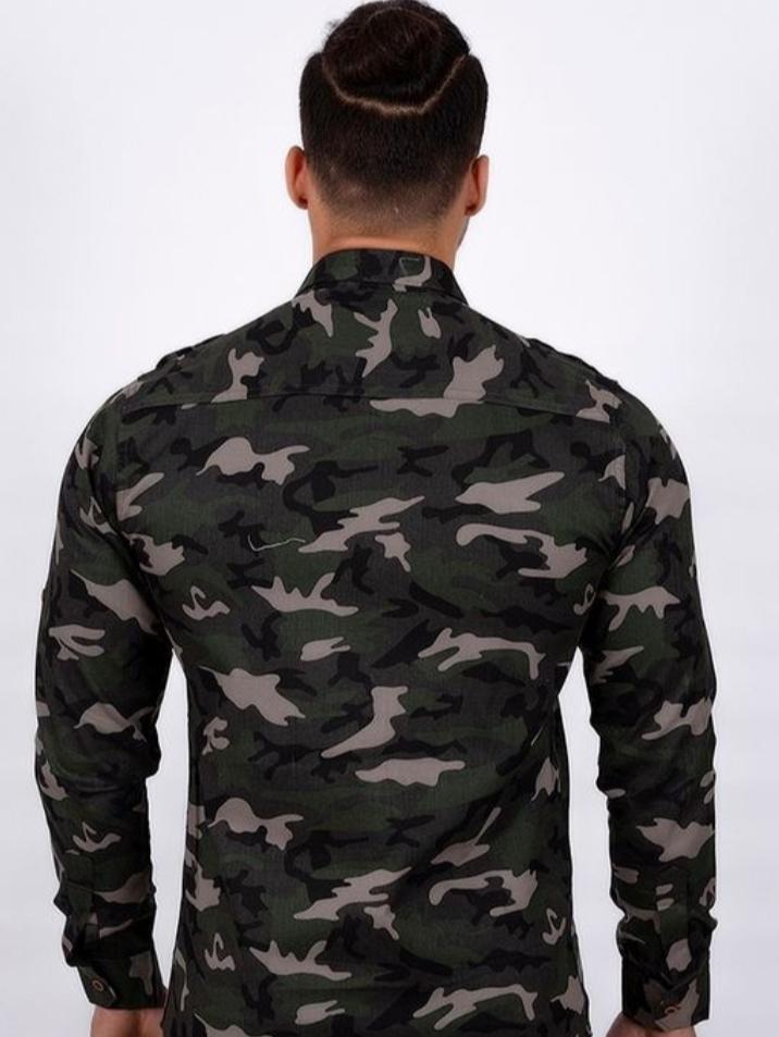 green cotton shirt - 17949056 - Standard Image - 1
