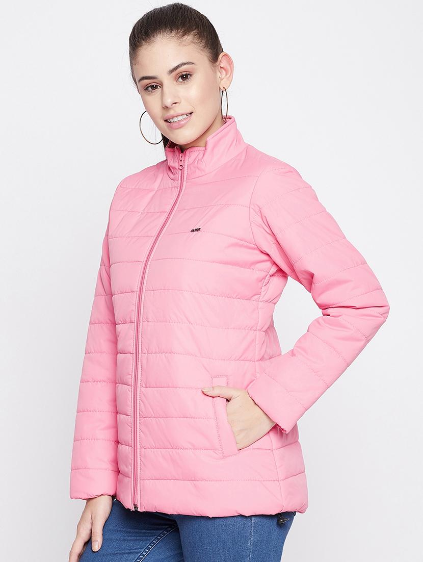 pink solid jacket - 17949307 - Standard Image - 1