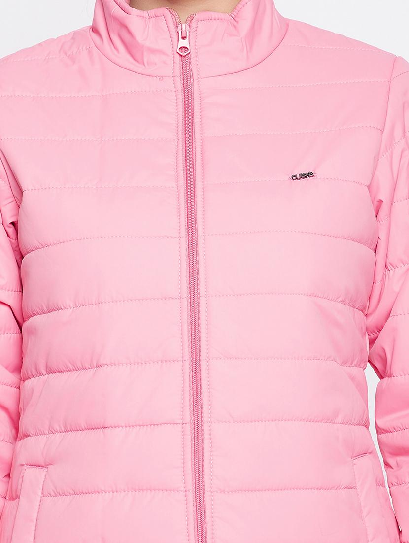 pink solid jacket - 17949307 - Standard Image - 4