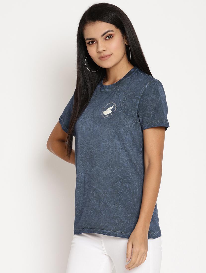 women's plain round neck t-shirt - 17949343 - Standard Image - 1