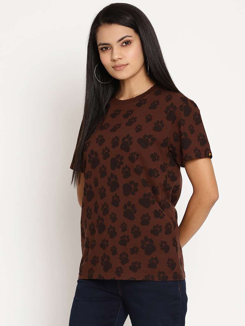 women's all over print crew neck t-shirt - 17949680 -  Standard Image - 1