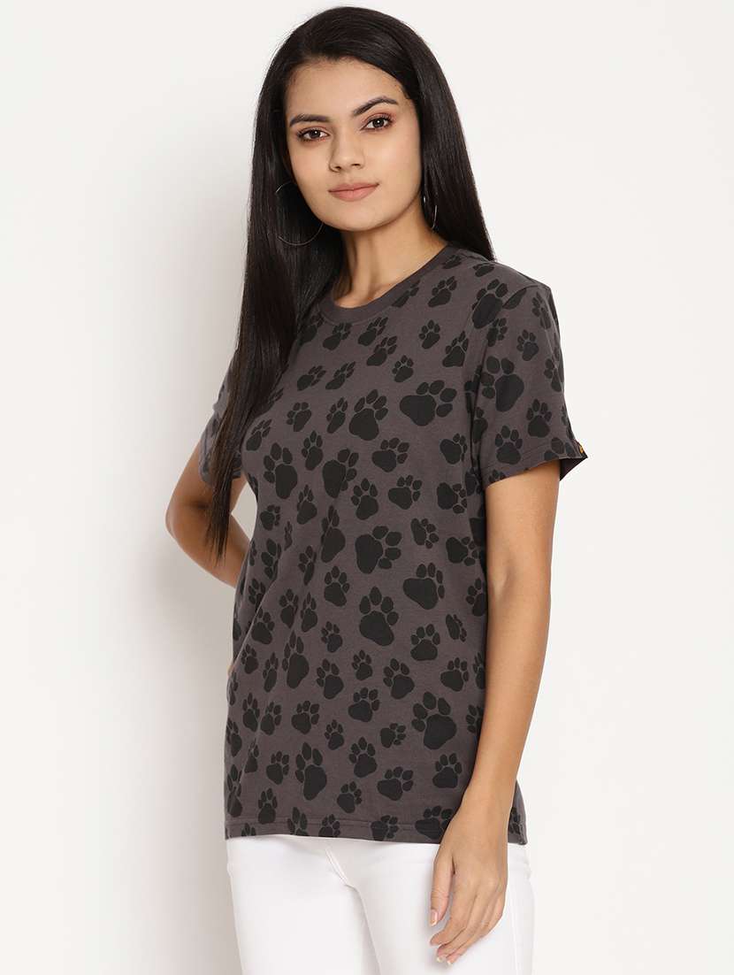 women's all over print round neck t-shirt - 17949681 -  Standard Image - 1